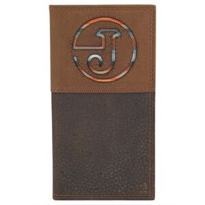 Justin Rodeo Wallet – Genuine Leather, RFID, Brown & Tan